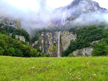 Scenic view of mountains