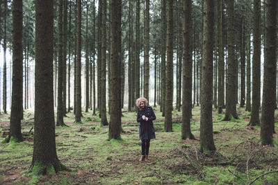 Woman in forest