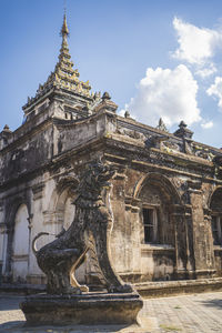 Low angle view of historical building against sky