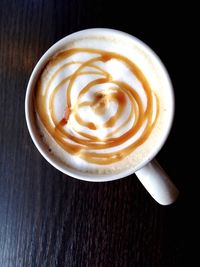 Coffee cup on table