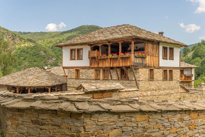 View towards a traditional bulgarian house, kovachevitsa village