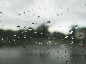 Full frame shot of wet window