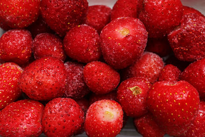 Full frame shot of strawberries