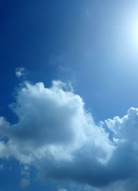 Low angle view of clouds in sky