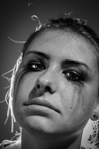 Close-up portrait of young woman