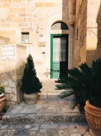 Entrance of historic building