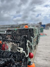 High angle view of sea against sky
