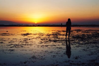 Sunset over sea