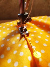 High angle view of light bulbs on table