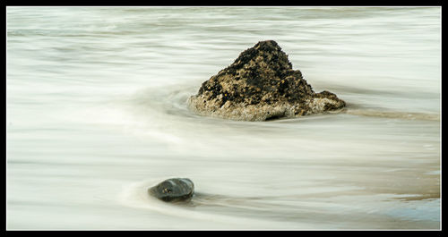 Rocks in sea