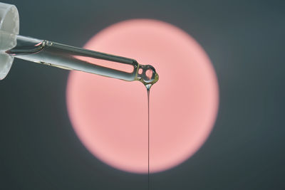 Close-up of illuminated light