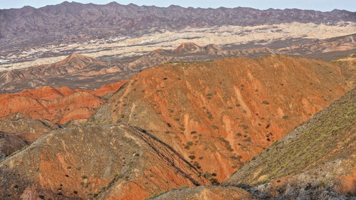 Sandstone and siltstone landforms of zhangye danxia-red cloud nnal.geological park. 0907