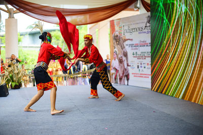 Rear view of people dancing