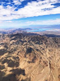 Scenic view of dramatic landscape against sky