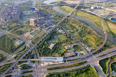 Bird's-eye view of xi'an, china.