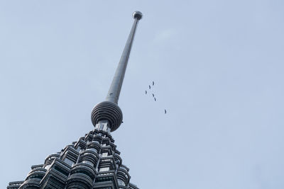 Low angle view of built structure against clear sky