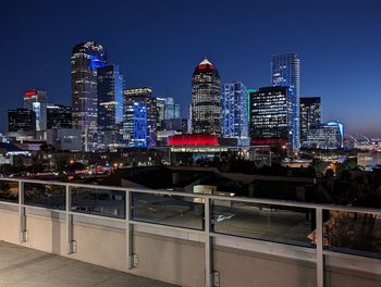 Dallas skyline at night