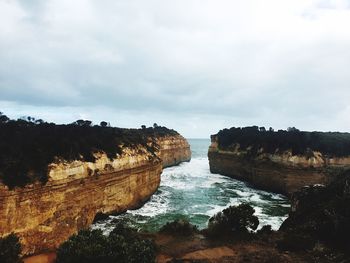 Scenic view of calm sea against sky