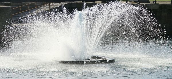 Water splashing in water