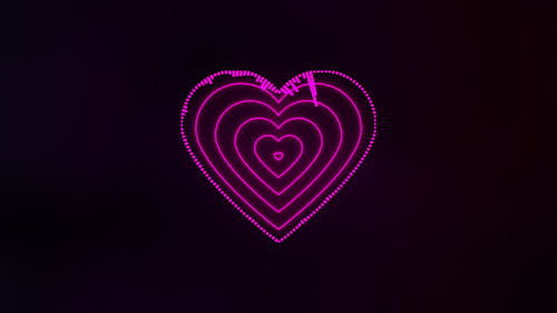 Close-up of heart shape against black background