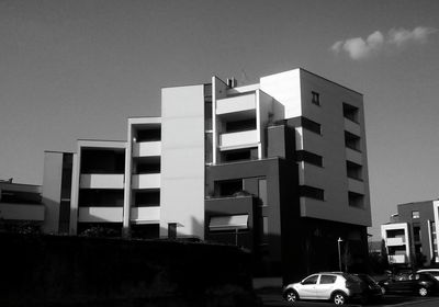 Low angle view of buildings in city