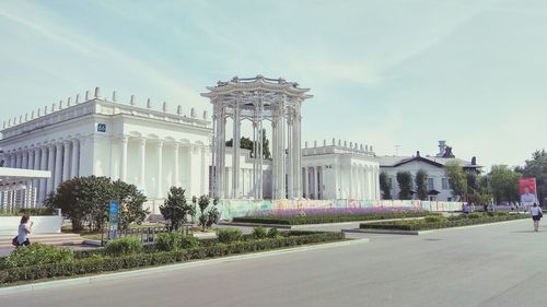 Buildings in city against sky