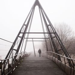 Footbridge over river