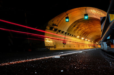 Train at night