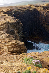 Scenic view of rock formations