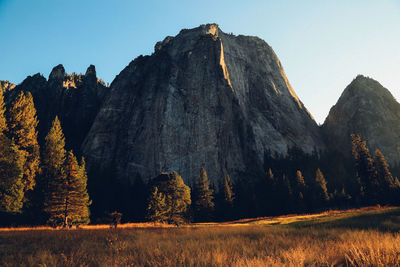 Scenic view of mountain against sky