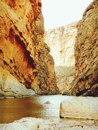 View of rock formations