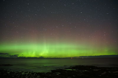 Northern lights visible off the moray firth coast. who needs to go to iceland...