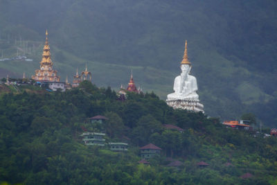 View of temple building against sky