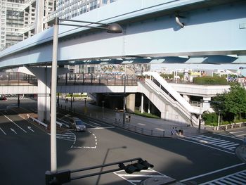View of bridge in city