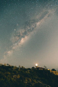Low angle view of sky at night