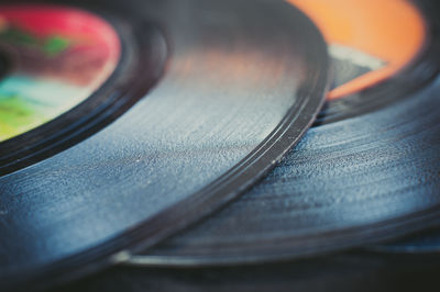 Full frame shot of records