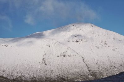 Scenic view of mountain against sky