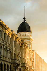 Low angle view of building against sky