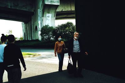 People standing outdoors