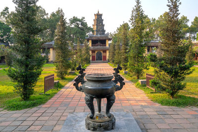 Footpath in a temple