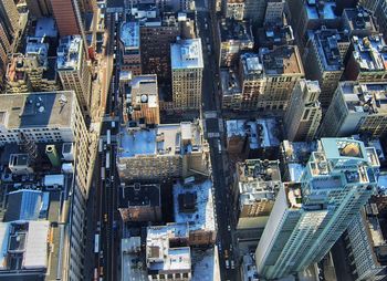 Directly above shot of city