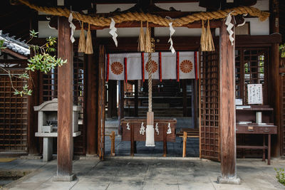 Empty chairs and tables in restaurant