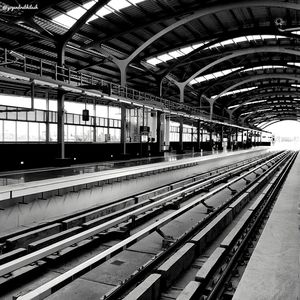 Railroad station platform