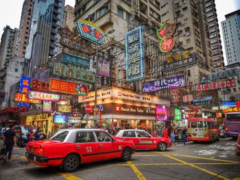 Traffic on city street