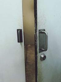 Close-up of closed door