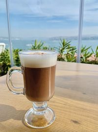 Close-up of coffee on table