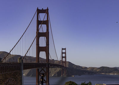 Golden gate bridge against sky