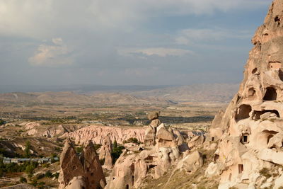 View from uchisar castle. cappadocia. turkey