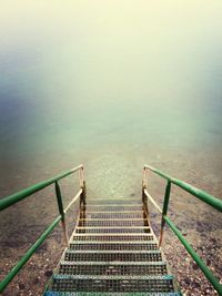 Footbridge leading to pier