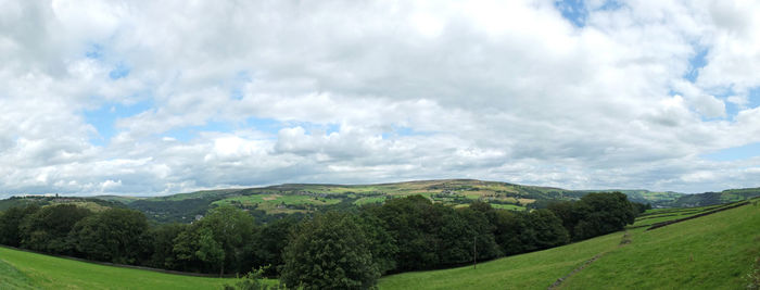 Panoramic view of landscape against sky